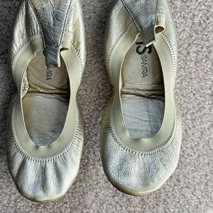 Ballerina gold shoes, size 7 Yosi Samra